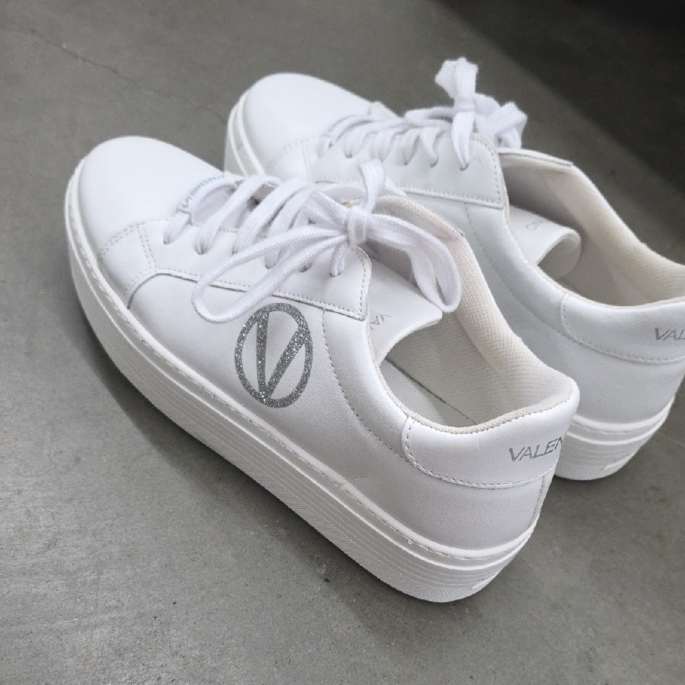 Brand New All White Valentino Sneakers